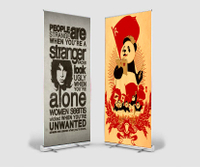 Economic Aluminium Roll Up Banner, Retractable stand banner, portable aluminium stand banners