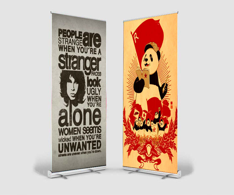 Economic Aluminium Roll Up Banner, Retractable stand banner, portable aluminium stand banners