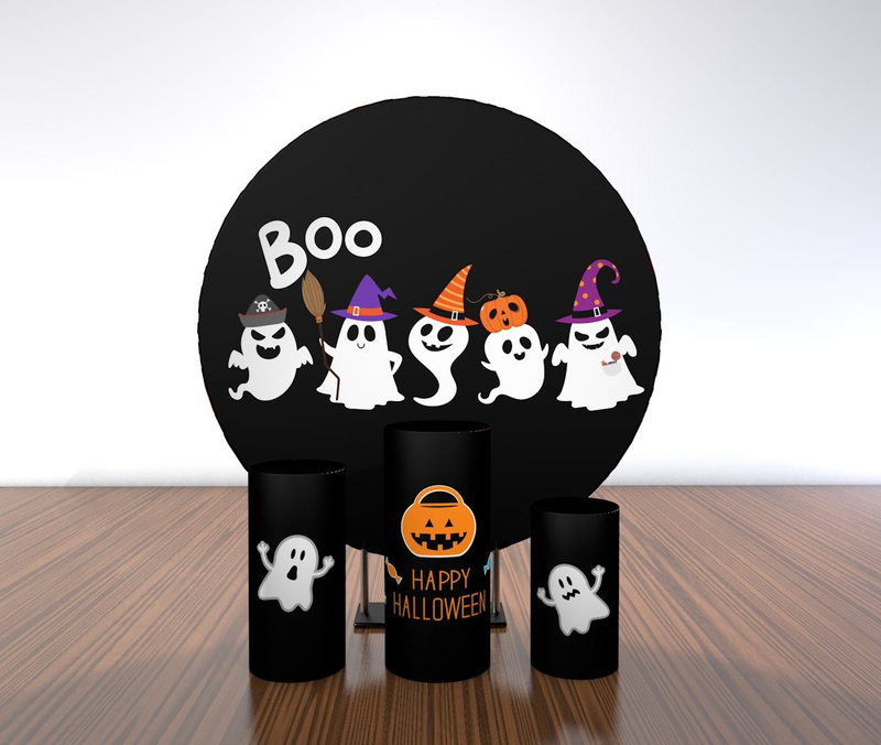 kids party round wedding supplies backdrop stands Customized Aluminum Frame Birthday Party Event Round Circle round Cover