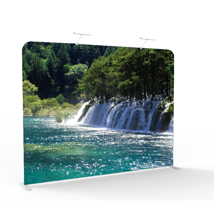 Portable and custom collapsible photography backdrop with aluminum frame