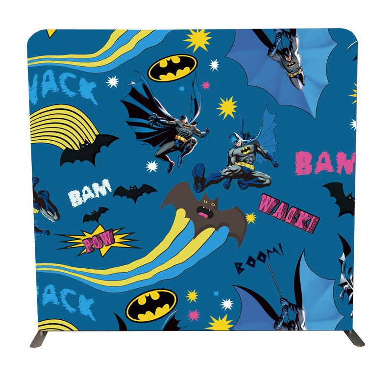 Expo 10ft straight portable custom full color tension fabric photo booth pillow case backdrop