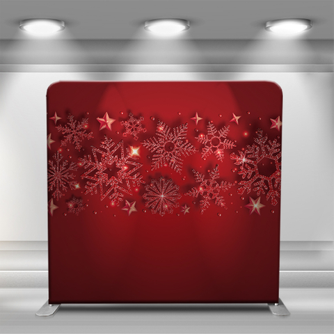 Christmas red snow pattern