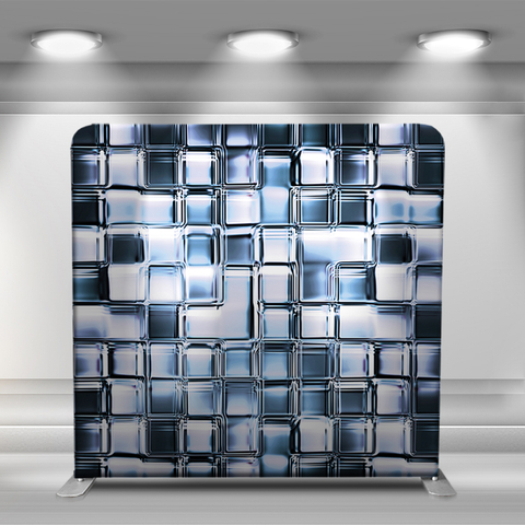 glass repeating cubes like ice