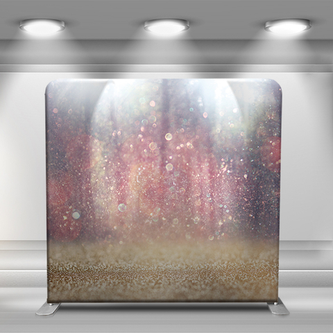 Gold and pink powder scene