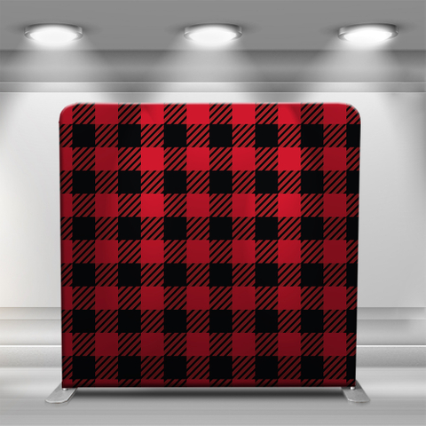 Black and red plaid pattern