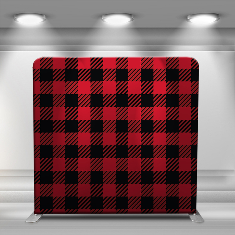 Black and red plaid pattern