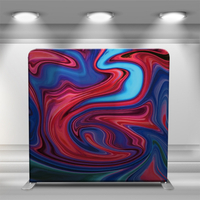 Red and blue paint mixed