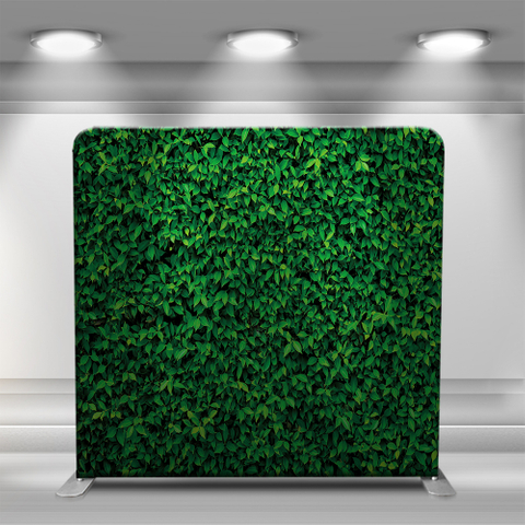 Repeating green leaves