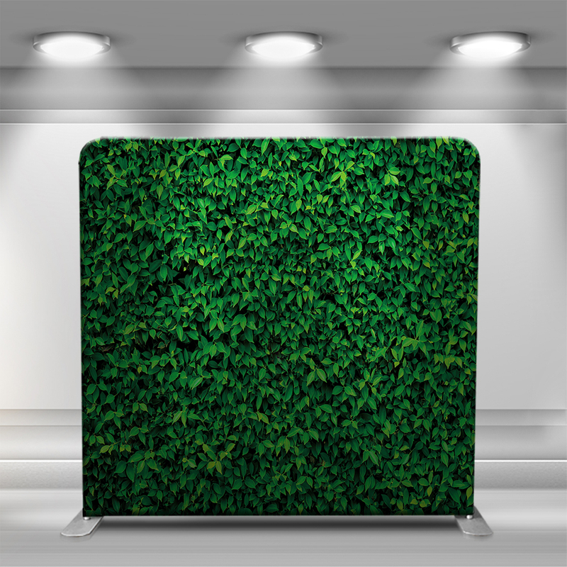Repeating green leaves