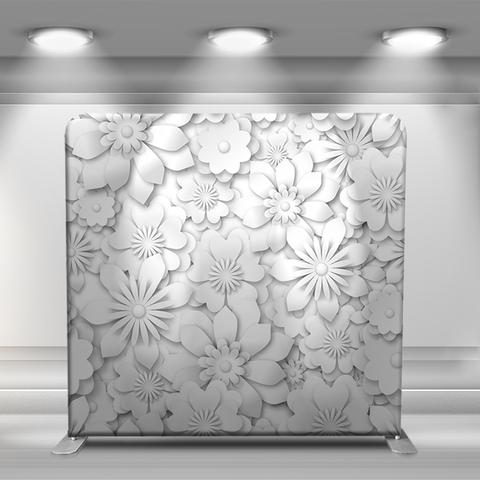 White paper cut flowers