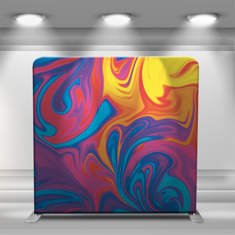 Colorful paint mixing