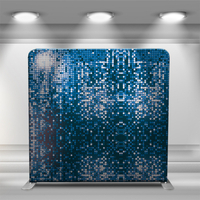 Blue sequin pattern
