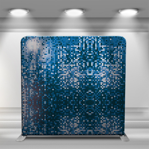 Blue sequin pattern