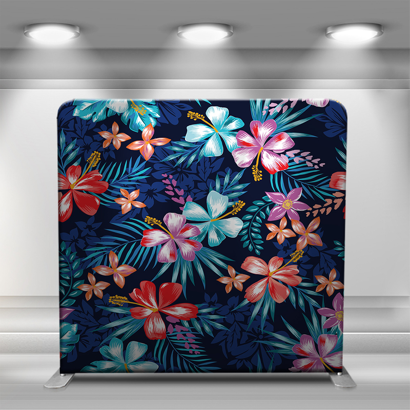 Colorful repeating flowers