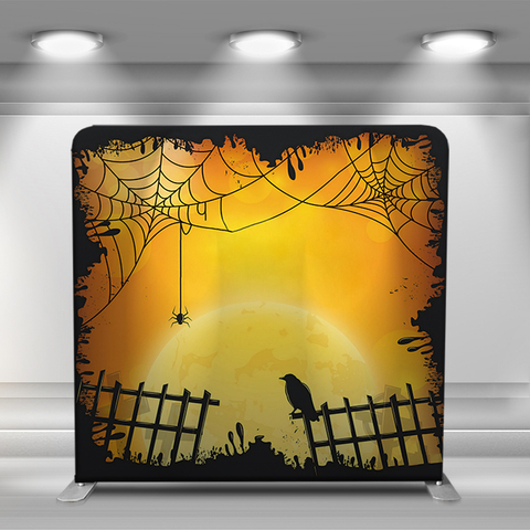 Halloween spider web background