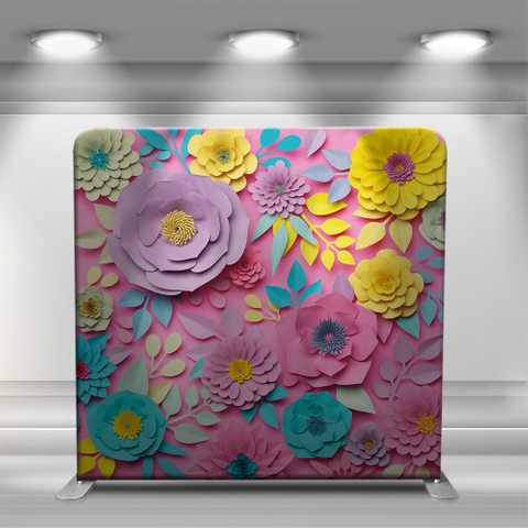 Colorful Repeating Paper Flowers