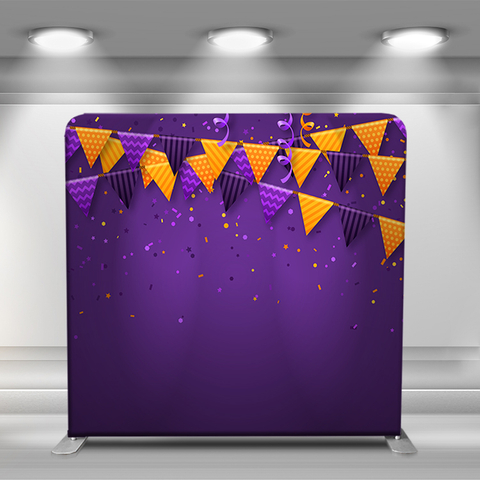Halloween Bunting Purple Background