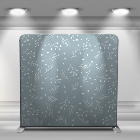 Christmas pattern on blue background