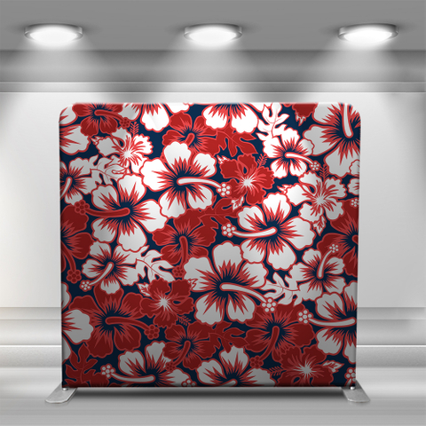 Repeating red flowers