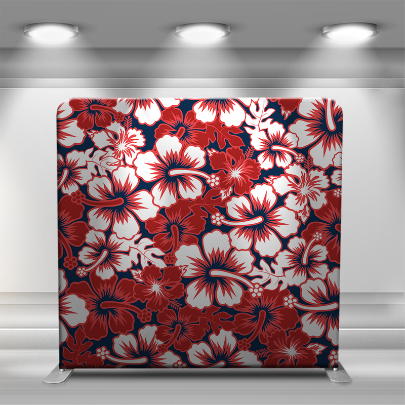 Repeating red flowers