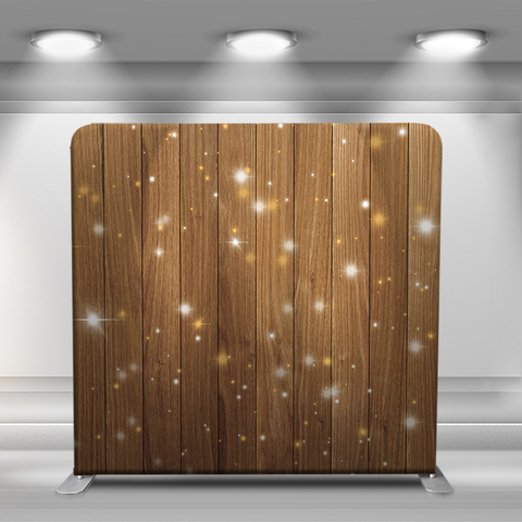 Wood background with glitter