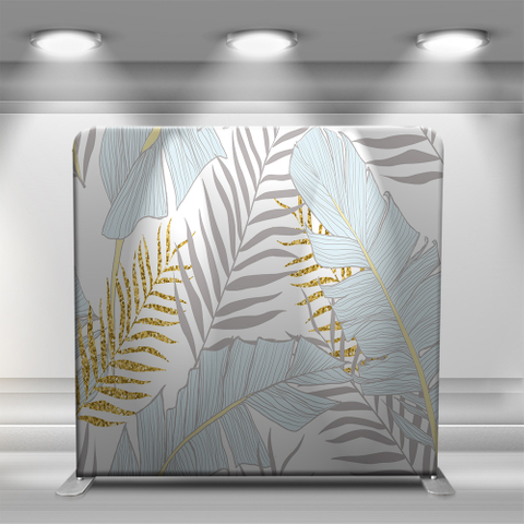 Gray and gold leaf texture
