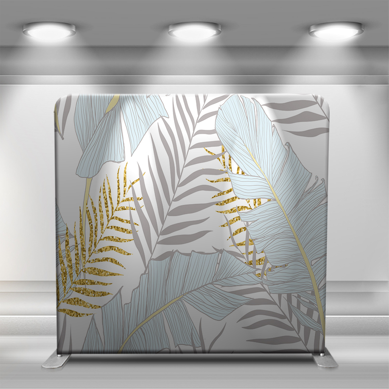 Gray and gold leaf texture